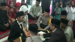 Biaya Ditanggung, Polres Nganjuk Nikahkan Tahanan Laka Lantas