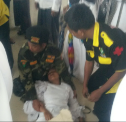 Diduga Kepanasan, Peserta Harlah NU ke 93 Pingsan