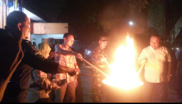 Total 10.477 Surat Suara Rusak di Gresik Dibakar