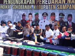 Satgas Gabungan Gagalkan Peredaran Sabu-sabu 50 Kg