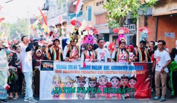 Semangat NKRI, Masyarakat Gelar Jalan Sehat Bhinneka Tunggal Ika