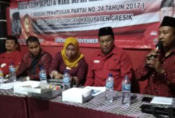 Akhir Desember, Rekom Cabup PDIP Gresik Turun