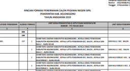 Rincian Formasi CPNS 2019 Bojonegoro Resmi Diumumkan, Berikut Linknya