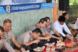 Diskusi Nasi Krawu, Kapolres Ajak Warga Sukseskan Pilkada 2020