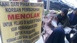 Pelaku Pembunuhan di Cafe Penjara Dihukum 15 Tahun, Keluarga Korban Tak Terima