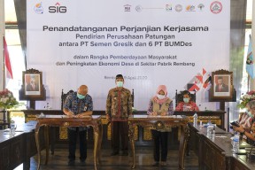 Gandeng 6 BUMDes Semen Gresik Dirikan Perusahaan Patungan