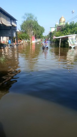 12 Desa di Gresik Digenangi Air Luapan Kali Lamong
