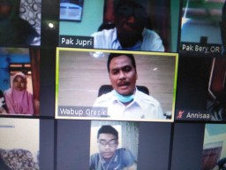 Wabup Gresik Jadi Guru Tamu di Kelas Online Siswa SMP