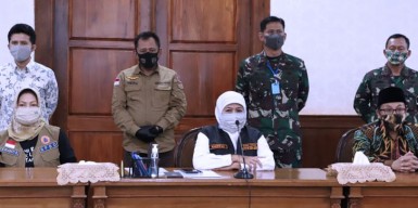 Khofifah Minta Pasar Bojonegoro Ditutup 7 hari