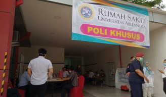 Lebaran, Jumlah Pasien Covid di RSU Unair Melandai
