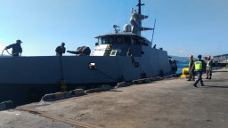 KRI Pari 849 Datang di Banyuwangi, ABK Dicek Suhu