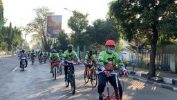 Gowes Bareng Wartawan 20 Km, Kapolres Harap Tak Ada Lagi Hoaks
