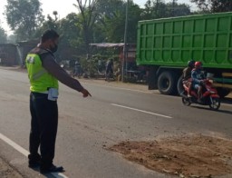 Pemotor Tewas Terlindas Truk di Jalur Tengkorak Balongbendo