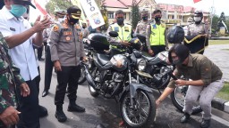 Polres Mojokerto Luncurkan Inovasi Mobil Dolan-Dolan Cegah Covid-19