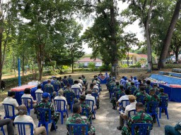 Jam Komandan, Danlanal Batuporon Bangkalan Ingatkan Bijak Bermedsos