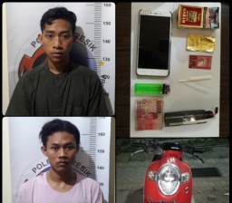Dua Remaja Tanjungan Driyorejo Simpan Sabu Dibekuk Polisi