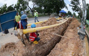 Pipa Gas PGN di Lamongan Bocor Karena Dikrikiti Tikus