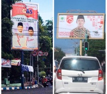 APK Calon Walkot Pasuruan Sudah Bertebaran di Jalan Protokol