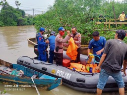 Lagi, Luapan Kali Lamong Memakan Korban Anak SMP di Desa Sukorejo Kecamatan Kebomas Hanyut Belum Ditemukan