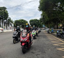 Tampil Keren dan Ekslusive, Touring Ala Komunitas Honda PCX Banyuwangi.