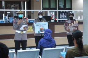 Satlantas Polresta Sidoarjo Ajak Warga Gunakan Hal Pilih