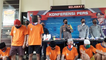 Polres Batu Amankan 5 Bandar dan 8 Pemakai Narkoba Selama 2 Pekan