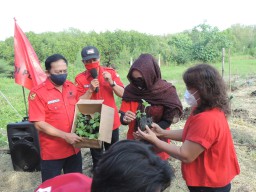 Tanam Pohon Lagi, Ketua PDIP Surabaya : Partai Ini Tidak Hanya Berburu Kekuasaan Saja