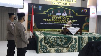 Ajang MTQ XIV Kapolda Cup, Kapolres Gresik Berikan Dukungan Untuk Kontingen Gresik