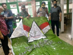 Atribut Organisasi Terlarang FPI di Sidoarjo Dipreteli Aparat