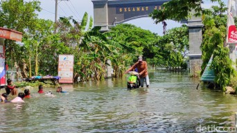 Banjir di Lamongan Serbu Dua Kecamatan, Begini Kondisinya