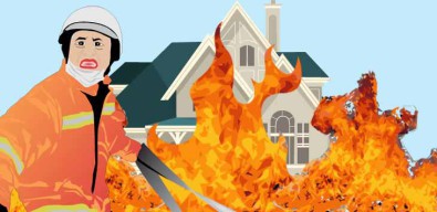 Kantor Distributor Semen dan Mesin di Surabaya Terbakar