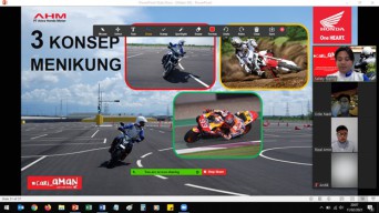  MPM Honda Jatim Bagi Tips Berkendara Saat Hujan Dalam Webinar Bersama Komunitas Honda CBR.
