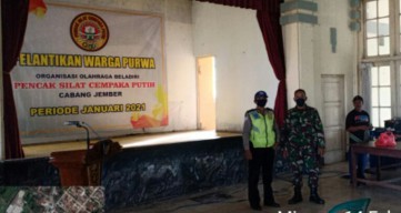 Aparat TNI-Polri di Kencong Bubarkan Pelantikan Perguruan Silat di Aula PTPN X