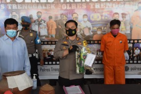 Sindikat Penipuan Penggandaan Uang Asal Malang Dibongkar Polres Trenggalek
