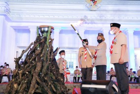 Perkemahan Sehat Era Pandemi Digelar di Jember, Harapannya Bisa Jadi Referensi Pramuka Indonesia