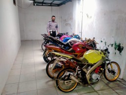 Razia Malam Minggu, 6 Motor Disita Satlantas Polres Tulungagung