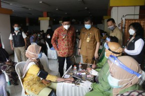 Vaksinasi untuk Pedagang Pasar di Sidoarjo Ditarget Tuntas Sebelum Idul Fitri