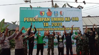 Program TMMD Ke- 110 Kodim Bojonegoro Resmi Ditutup