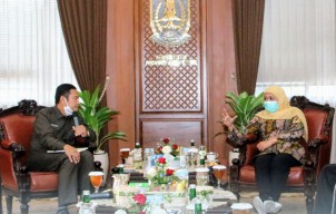 Percepat Penanganan Banjir Lamongan, Bupati Yuhronur Audiensi Dengan Gubernur Jatim