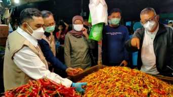 Harga Lombok Masih Mahal, Tim Satgas Pangan Jatim Pantau Pasar Keputran