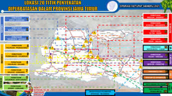 Halau Pemudik, Ini Titik-Titik Perbatasan Jatim yang Dijaga Petugas