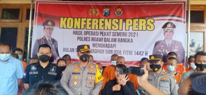 Dua Pemuda Teler Diamankan Polres Ngawi Usai Hajar Sopir Truk