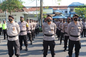 Ratusan Personil Disiagakan untuk Laksanakan Larangan Mudik 2021