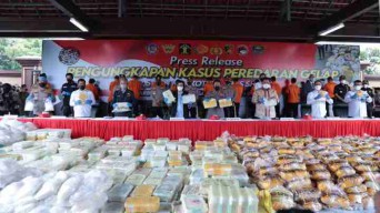 2,5 Ton Sabu Diamankan Polri, Puluhan Tersangka Diringkus