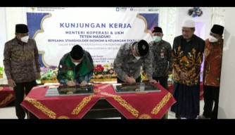 Bank Indonesia Resmikan Distribution Center di Ponpes Sunan Drajad Lamongan