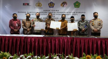 Tanah Milik Mantan Bupati Bangkalan Sitaan KPK Diserahkan ke Polisi, BPN dan Kemenag