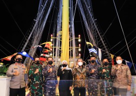 Gubernur Khofifah Sampaikan Terima Kasih ke Pangkoarmada II Atas Sinergitas dan Strong Partnership Yang Telah Terbangun