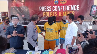 4 Pelaku Pengrusakan Tugu Perguruan Silat Kera Sakti di Jember Ditahan Polisi