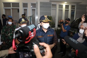 Wagub dan Wakapolda Pastikan Penyekatan Di Sisi Bangkalan Berjalan Efektif