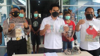 Polres Kediri Amankan Sembilan Preman Kambuhan